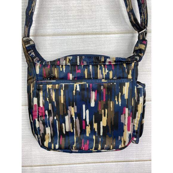 LUG Crossbody Flutter Riverwalk Multicolor Geometric Small Mini Bag Purse NWOT - Picture 13 of 14